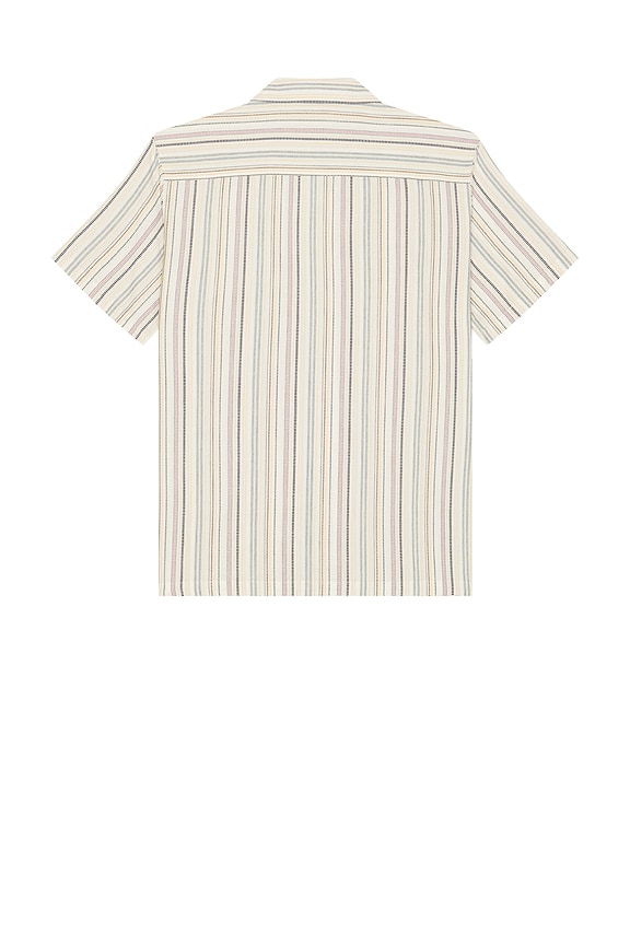 view 2 of 5 Dobby Resort Shirt in Natural Multi Stripe