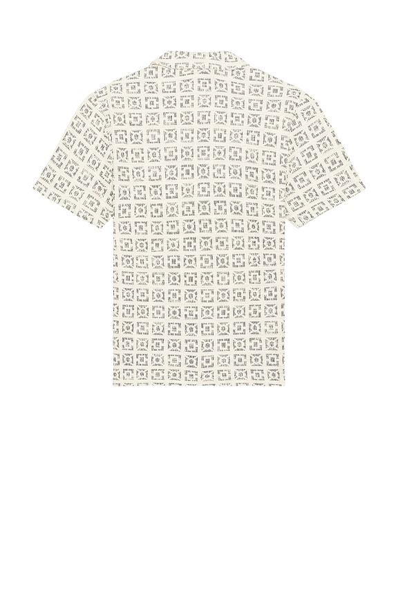 view 2 of 4 Archive Cam Jacquard Resort Shirt in Neutral Geo