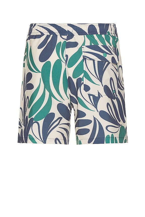 view 2 of 3 반바지 in Blue & Green Splash