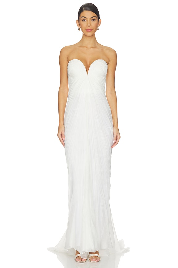 view 1 of 5 VESTIDO ESTERI in Pearl White