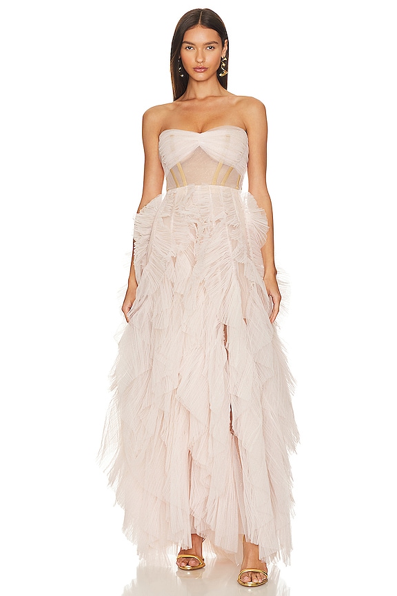 Maria Lucia Hohan Abby Gown in Rosa Gold REVOLVE