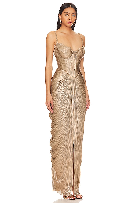 view 2 of 3 Noemie Gown in Bronze Jade