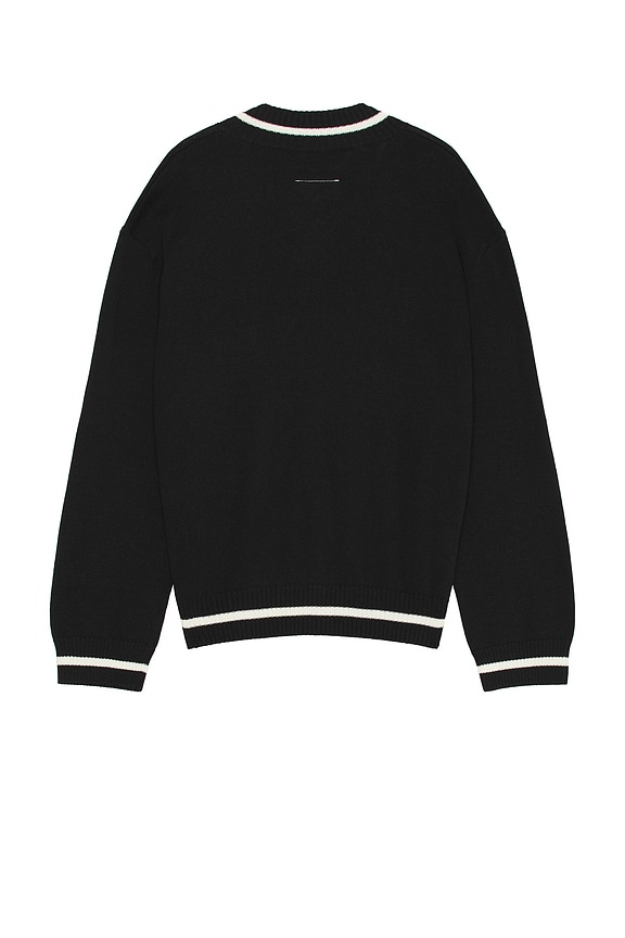 view 2 of 4 V-Neck Sweater in Black