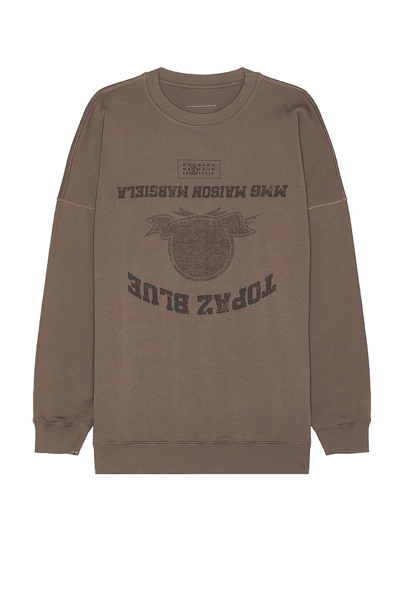 view 1 of 5 Crew Neck Sweatshirt in Brown