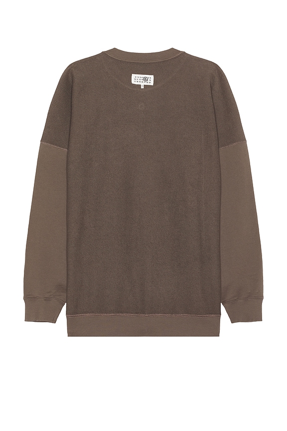 view 2 of 5 Crew Neck Sweatshirt in Brown
