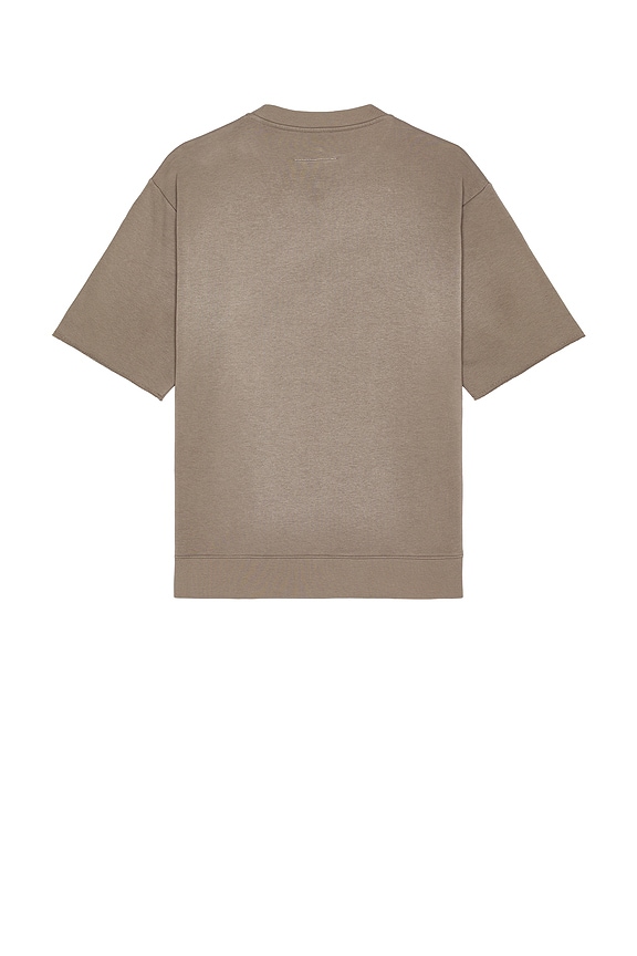 view 2 of 5 Crew Neck Short Sleeve Sweatshirt in Taupe
