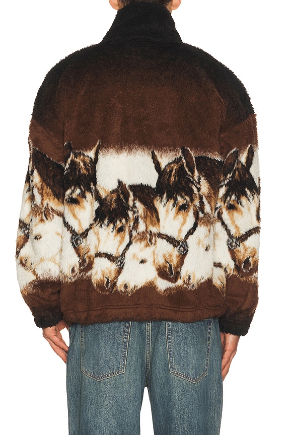 view 2 of 5 Sweat Jacket in Brown & Beige