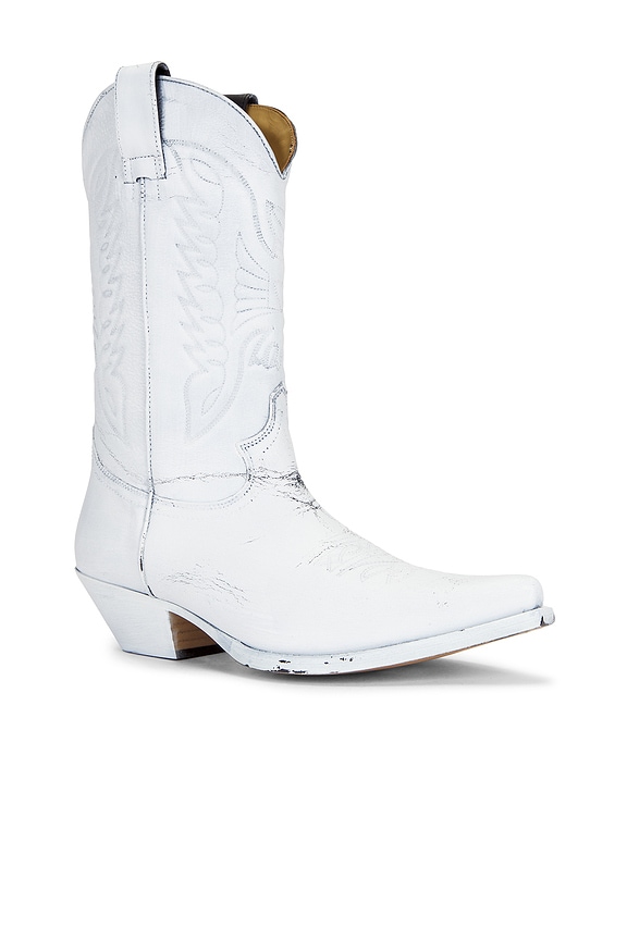 view 2 of 5 BOOTS TEXAS PELLE VITALO in Black & White