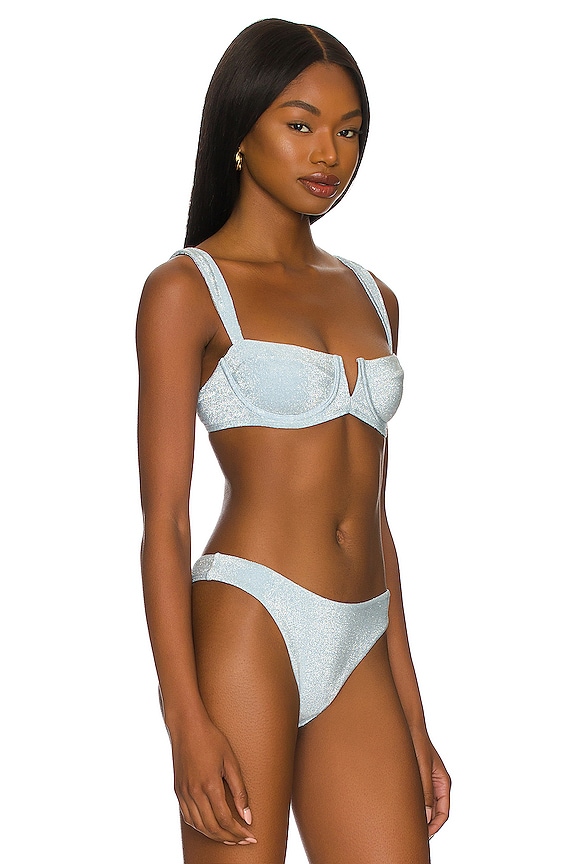 view 2 of 5 Clovelly Bikini Top in Powder Blue