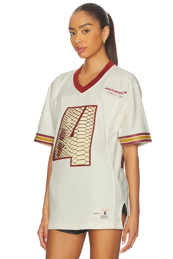 view 2 of 5 x McLaren Formula 1 Norris Legacy Jersey in Cream & Burgundy
