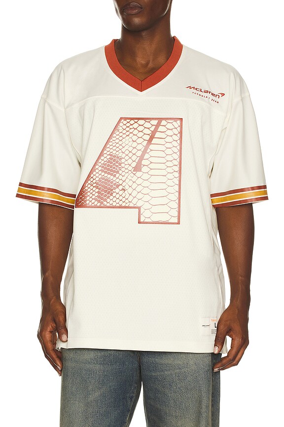 view 2 of 5 x McLaren Formula 1 Norris Legacy Jersey in Cream & Burgundy