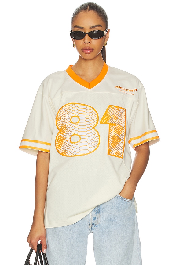 view 2 of 5 x McLaren Formula 1 Piastri Legacy Jersey in Cream & Gold