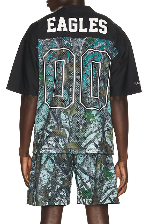 view 2 of 4 NFL Philadelphia Eagles Quiet Blaze Mesh Jersey in Camo & Blue