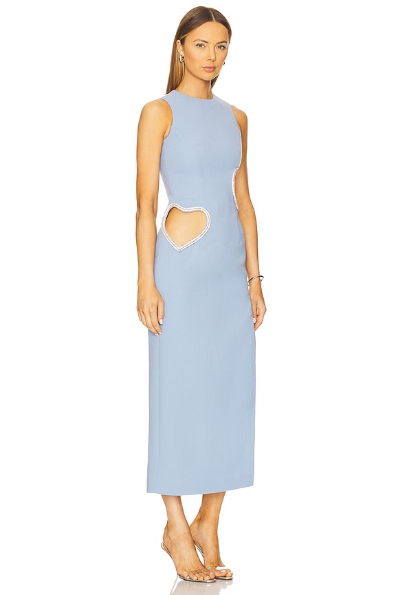 view 2 of 3 VESTIDO MIDI FIRST KISS in Blue