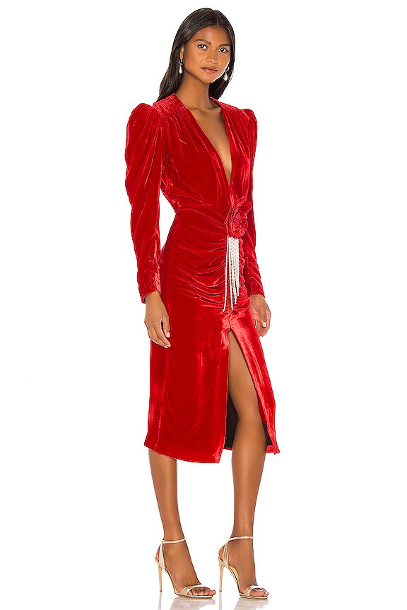 view 2 of 5 Midi Dress in Red