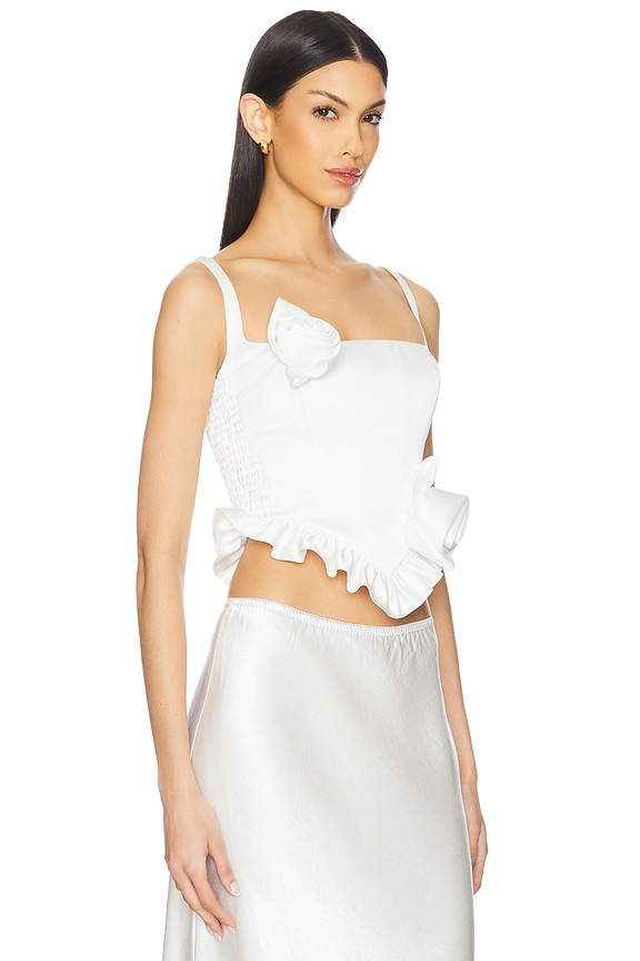 view 2 of 5 First Date Top in White