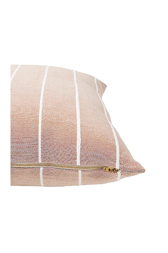 view 2 of 3 Recycled Stripe Pillow in Clay