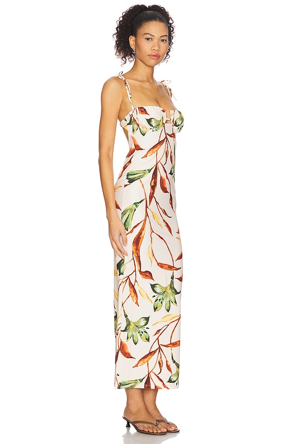 view 2 of 3 Petal Long Slip Dress in Rooted Floral