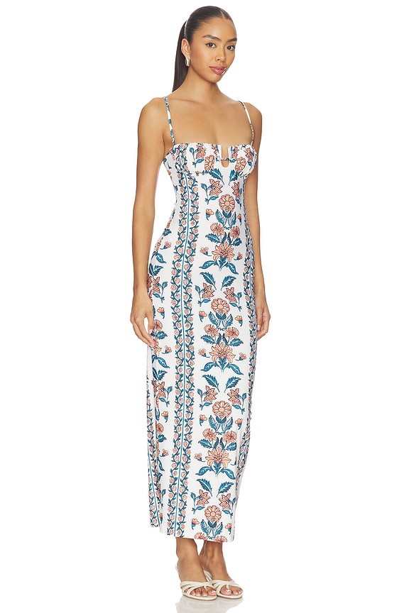 view 2 of 3 Petal Long Slip Dress in Winona Floral
