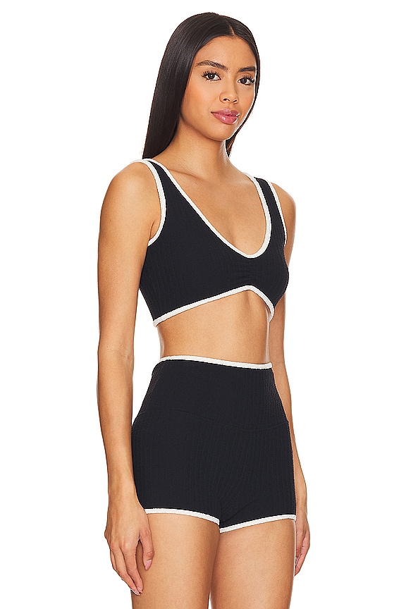 view 2 of 4 X Olivia Culpo Kim Variation Top in Black Terry Rib