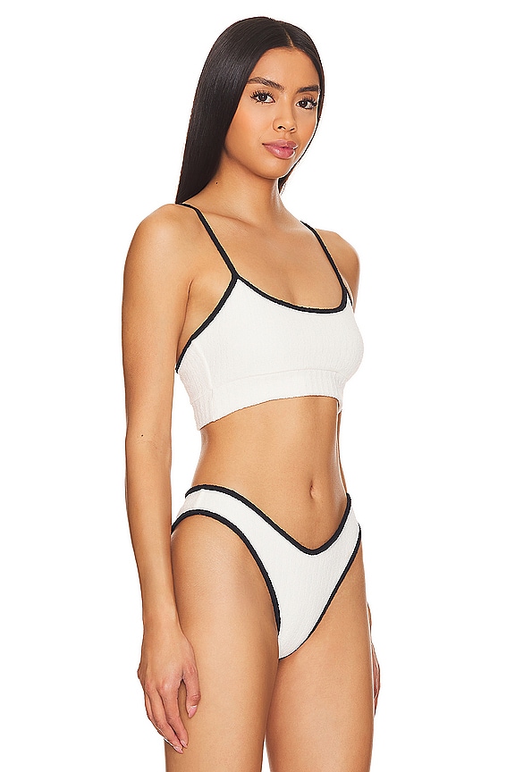 view 2 of 5 X Olivia Culpo Simple Sport Top in Cream Terry Rib