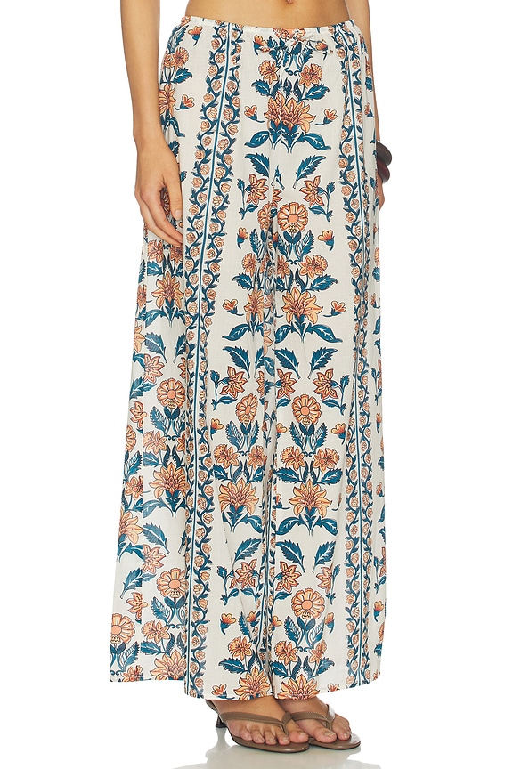 view 2 of 6 PANTALÓN DE PIERNA ANCHA CON CORDÓN DRAWSTRING WIDE LEG PANT in Winona Floral