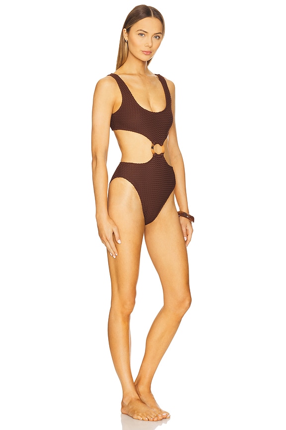 view 2 of 3 x REVOLVE Ky One Piece Swimsuit in Chocolate