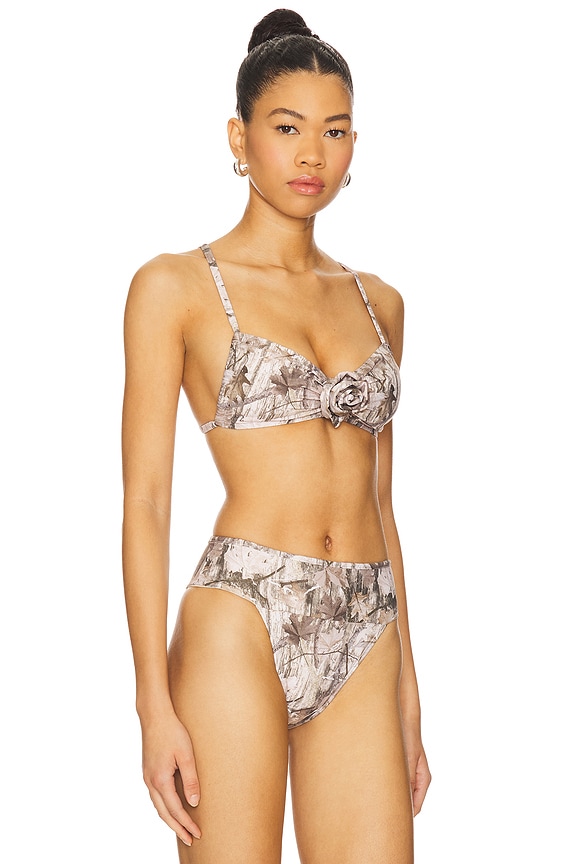 view 2 of 5 Devin Rosa Bikini Top in Camo