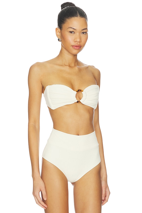 view 2 of 4 TOP BIKINI TORI in Cream Rib