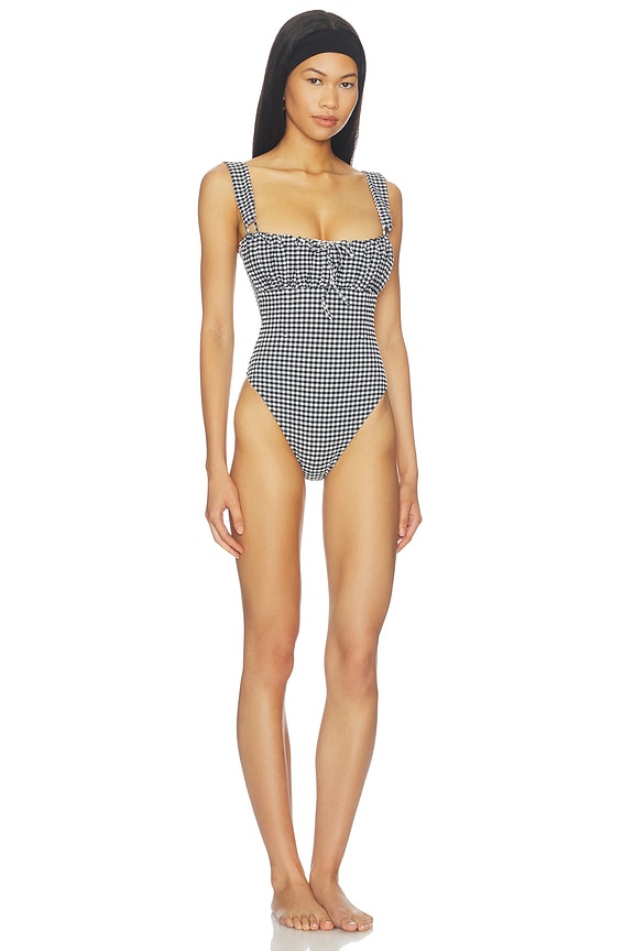 view 2 of 4 BAÑADOR VICTORIA in Black & White Gingham