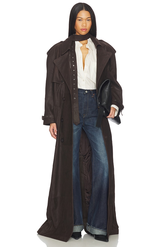 view 1 of 4 Mireia Trench Coat in Brown