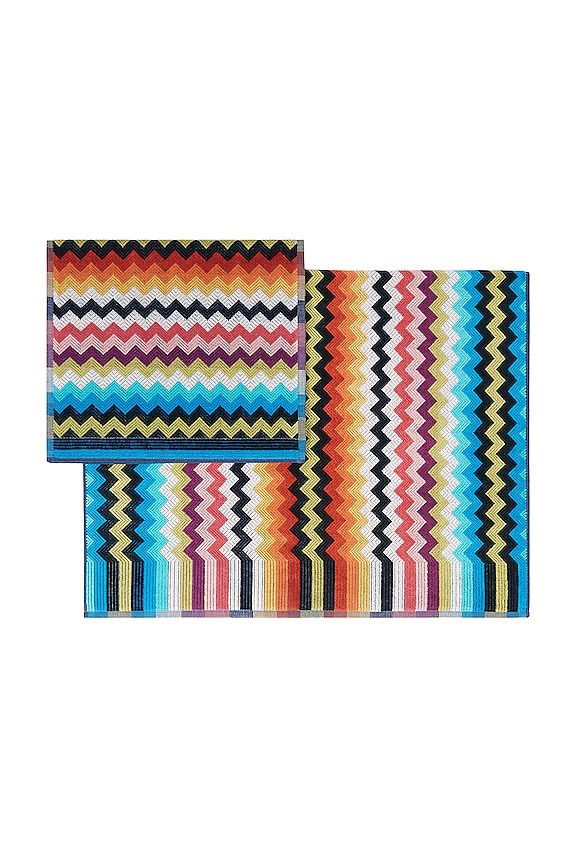 view 2 of 4 Buster 2 Piece Bath & Hand Towel Set in 