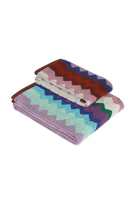 view 2 of 4 Chantal 2 Piece Bath & Hand Towel Set in Multicolor