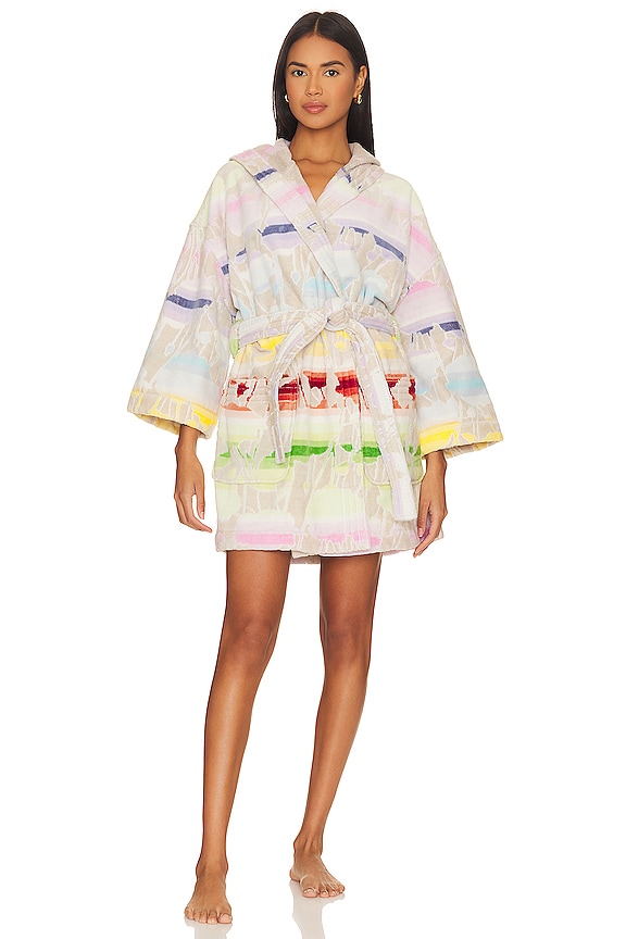 view 2 of 4 Carin Hooded Bathrobe in Multicolor