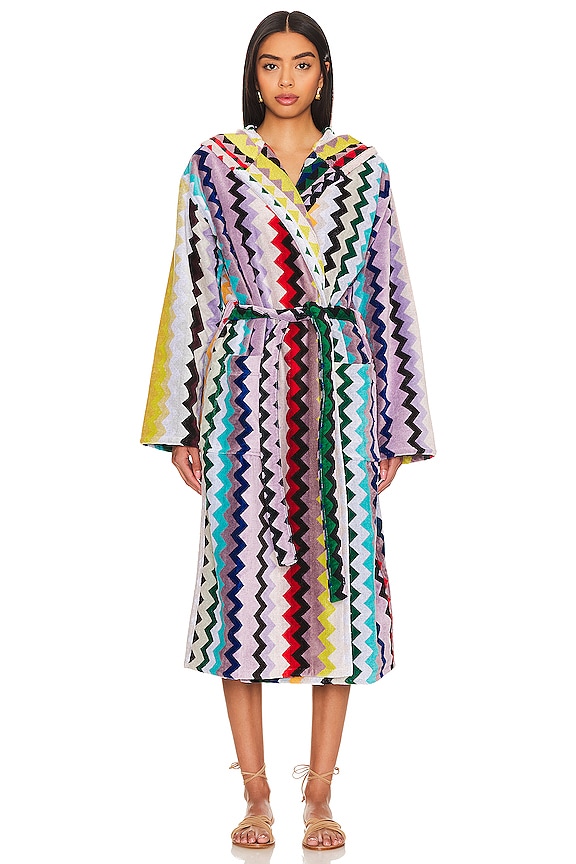 view 2 of 4 Carlie Hooded Bathrobe in 