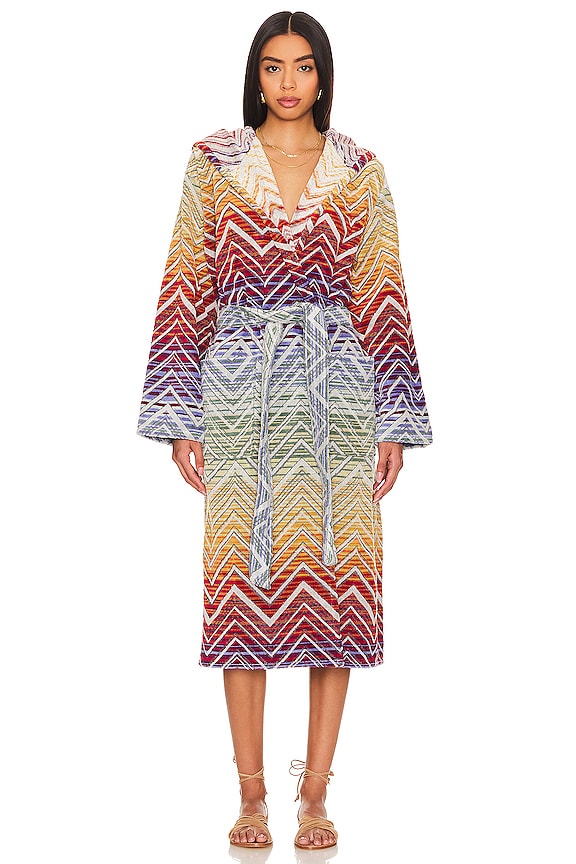 view 2 of 4 ALBORNOZ TOLOMEO HOODED BATHROBE in 