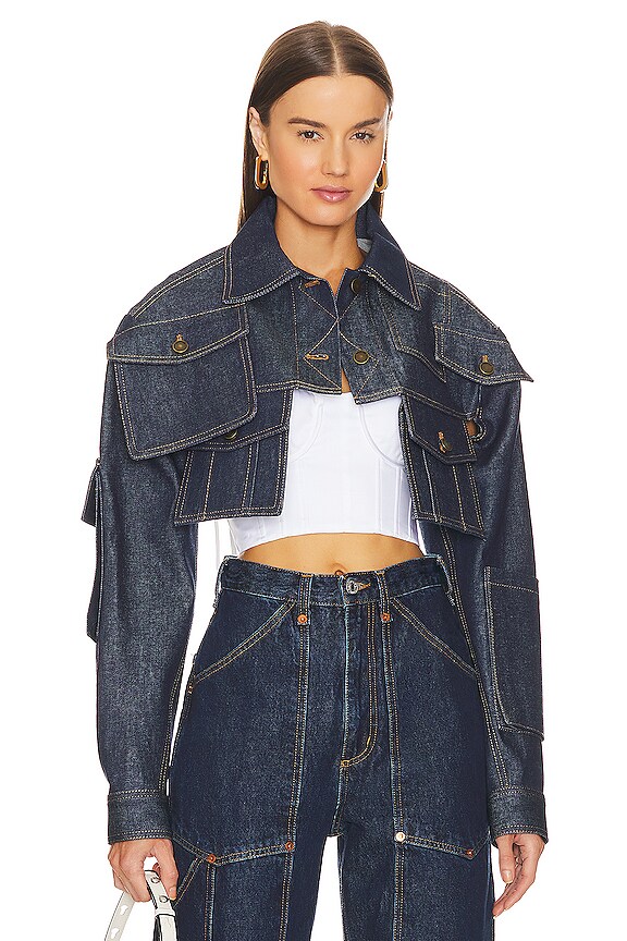 view 2 of 5 Cropped Denim Jacket in Indigo