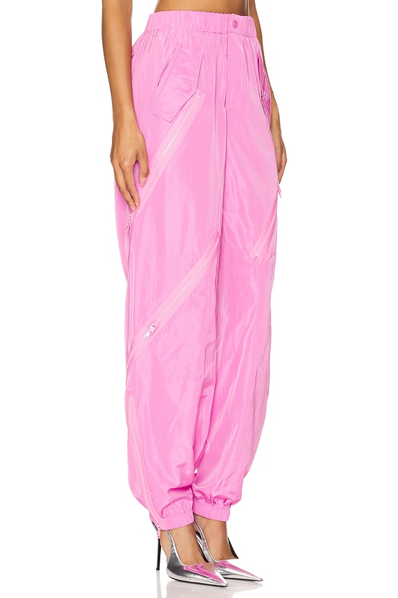 view 2 of 7 PANTALONES CON CREMALLERA DIAGONAL in Pink