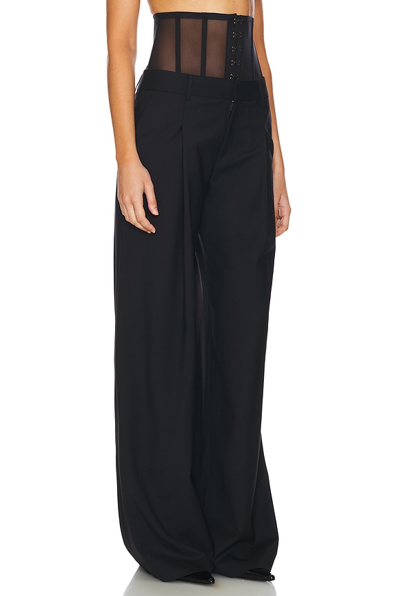 view 2 of 6 Bustier Trouser in Black