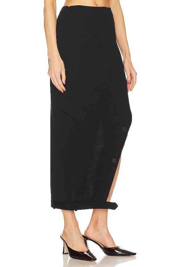 view 2 of 4 슬릿 스커트 in Black