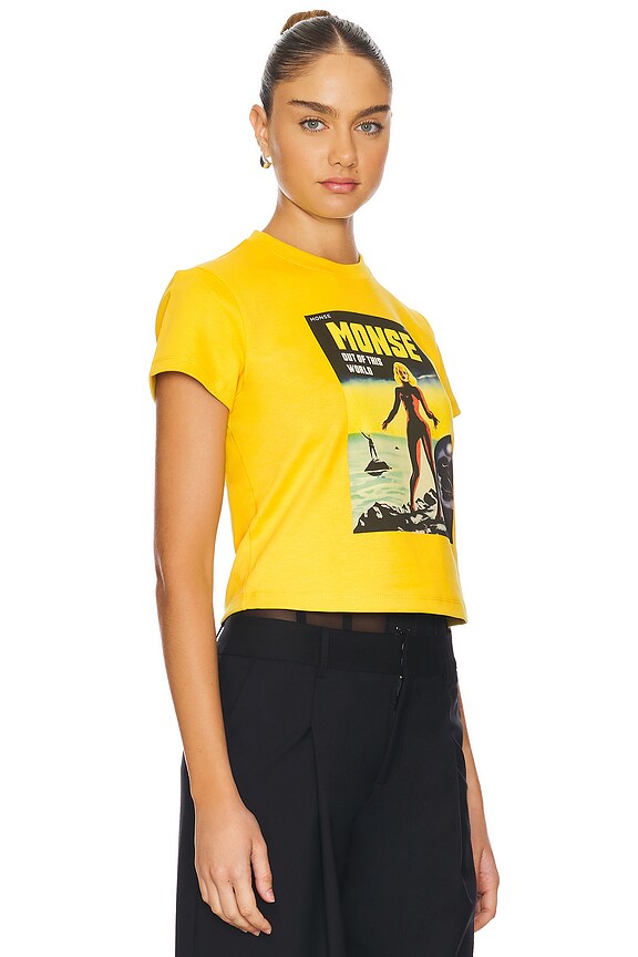 view 2 of 4 Lady Graphic Tee in Yellow