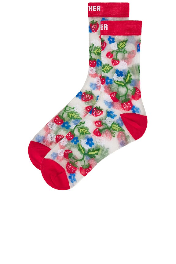 view 2 of 4 The Step Up Socks in Mf Strawberries