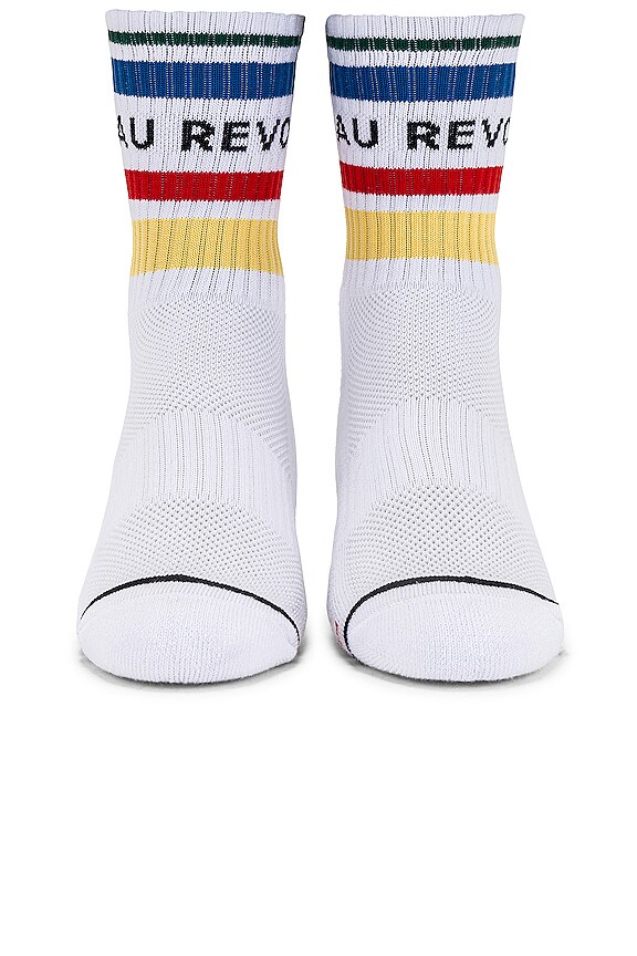 view 2 of 4 Baby Steps Au Revoir Socks in White Multi