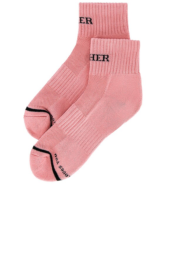 view 2 of 4 CALCETINES HASTA LOS TOBILLOS BABY STEPS in Mother Fucker Pink