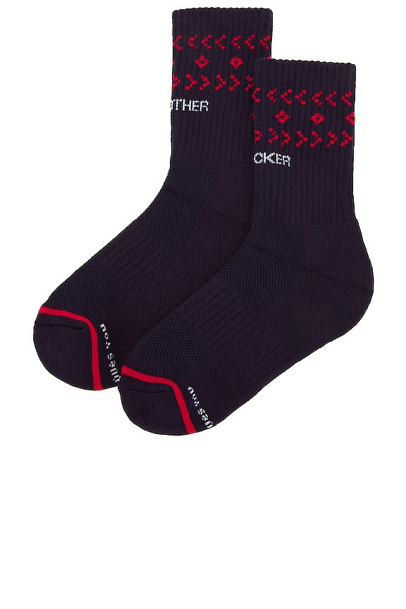 view 2 of 4 CALCETINES DE MEDIA PANTORRILLA BABY STEPS in Pattern Mother Fucker