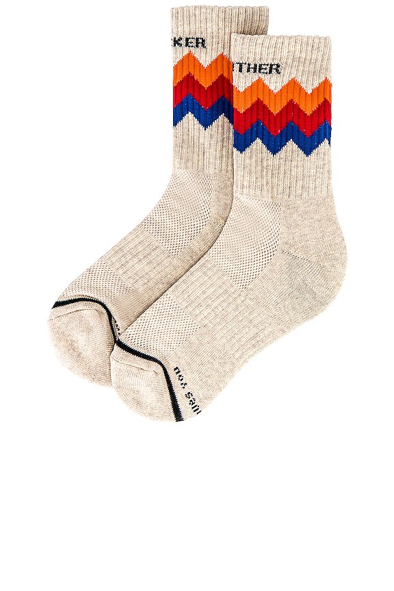 view 2 of 4 BABY STEPS 양말 in Motherfucker Zig Zag