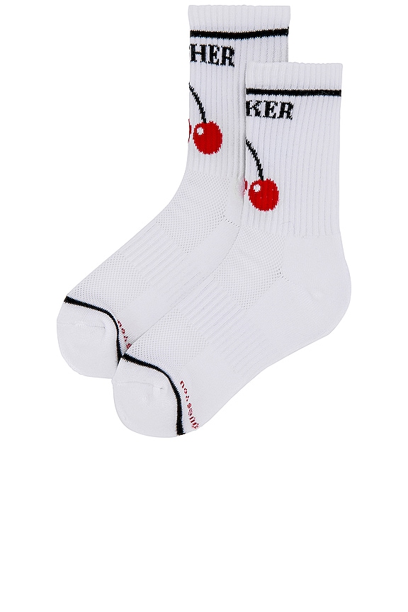 view 2 of 4 Baby Steps Socks in Cherry On Top