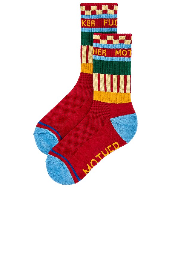 view 2 of 4 BABY STEPS ソックス in Checker & Stripe Mother Fucker