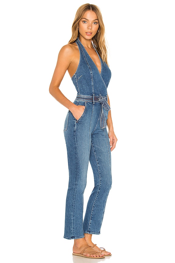 view 2 of 3 The Halter Hustler Jumpsuit Ankle in A Groovy Kind Of Love