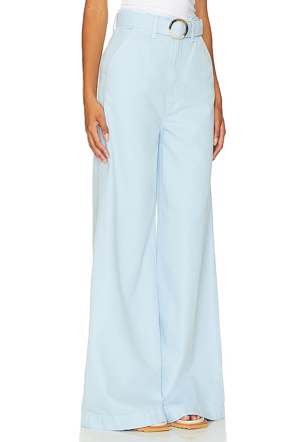 view 2 of 4 SUGAR CONE PREP HEEL 하이 웨이스트 와이드 레그 진 in Blue Barrymore